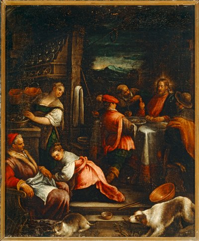 The Supper at Emmaus by Jacopo (1510-92) Bassano
