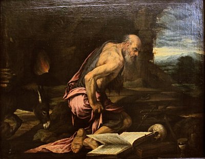 The Penitent Saint Jerome by Jacopo Bassano