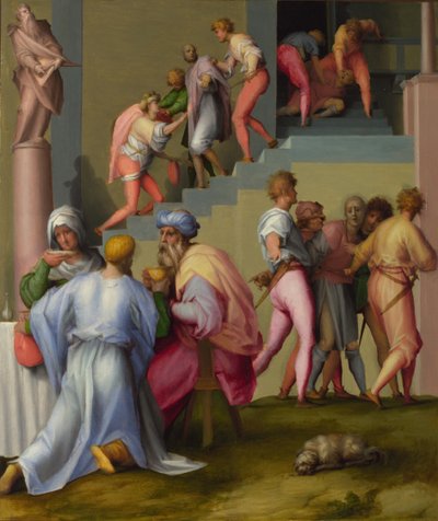 Pharaoh with his Butler and Baker from Scenes from the Story of Joseph by Jacopo Pontormo