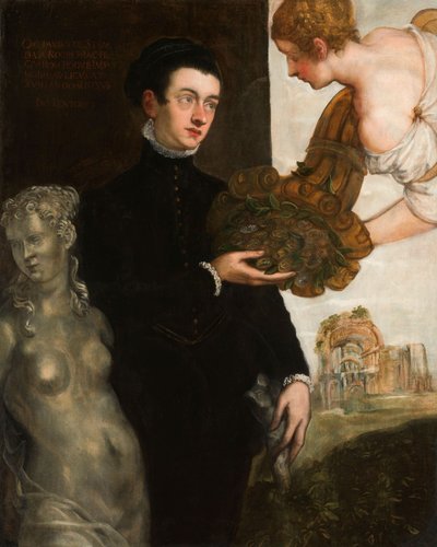 Portrait of Ottavio Strada by Jacopo Robusti Tintoretto