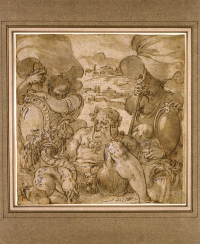 Study for the Allegory of San Gimignano and Colle Val d