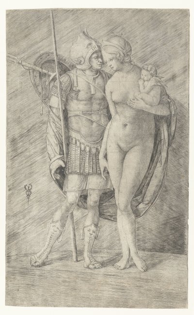 Mars in Armor and Naked Venus with Cupid by Jacopo de
