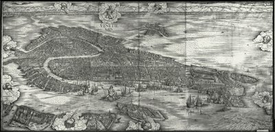 Canale Grande, Map of Venice by Jacopo de