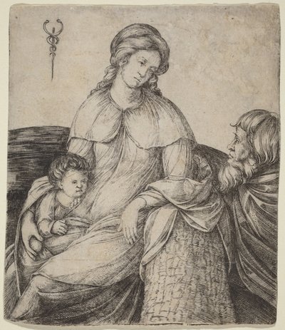 Holy Family by Jacopo de