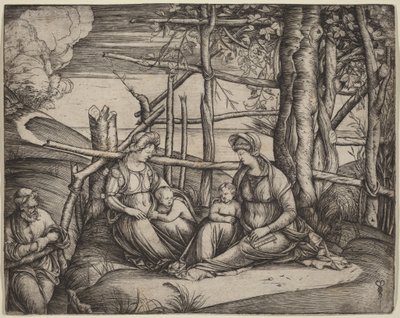 Holy Family with Saint Elizabeth and the Infant Saint John the Baptist by Jacopo de