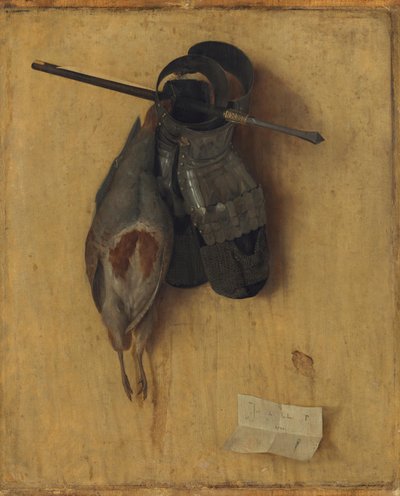 Dead Partridge with Gauntlets and Crossbow Bolts by Jacopo de