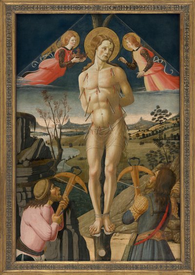 Martyrdom of St. Sebastian by Jacopo del Sellaio