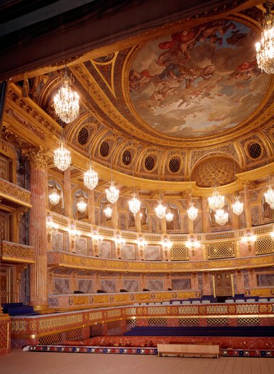 View of the Interior of the Royal Opera of Versailles by Jacques Ange Gabriel