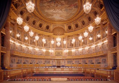 View of the Interior of the Royal Opera of Versailles by Jacques Ange Gabriel