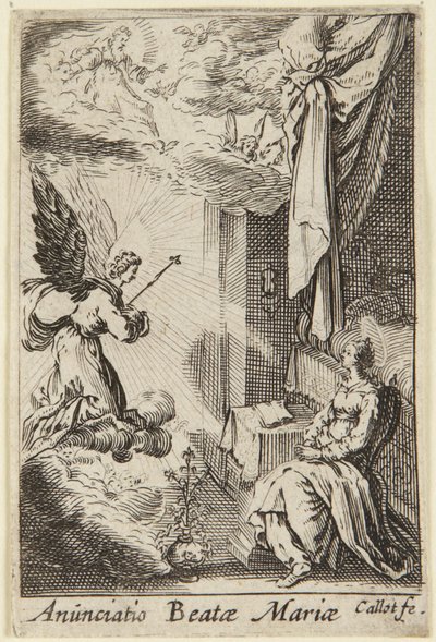 Annunciation, from the series The Life of the Virgin by Jacques Callot