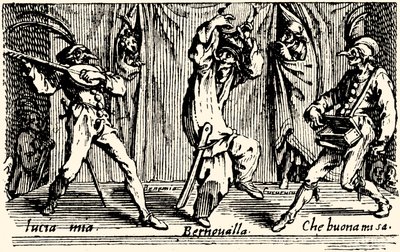 Balli di Sfessania - from etchings by Jacomo Callot by Jacques Callot