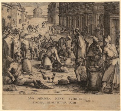 Christ and the Corn Merchants by Jacques Callot