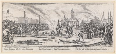 The Bonfire by Jacques Callot