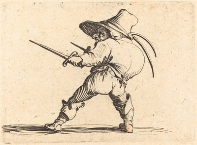 Duellist with Sword and Dagger by Jacques Callot
