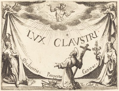 Frontispiece for "The Light of the Cloister" by Jacques Callot