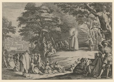 Saint Amand of Maastricht by Jacques Callot