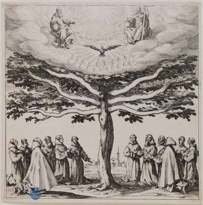 The Tree of Saint Francis (Lieure 303, Meaume 145) by Jacques Callot