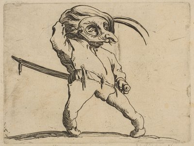 The Masked Man with Crooked Legs, from Varie Figure by Jacques Callot