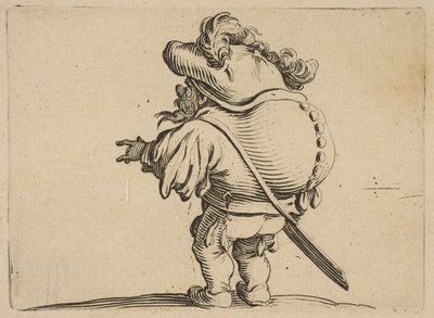 Man with a Large Back Ornamented with Buttons by Jacques Callot