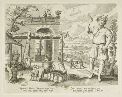 The Months. 9, September by Jacques Callot