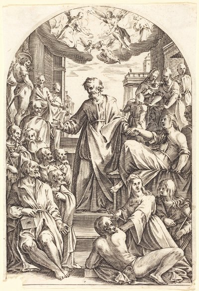 Peter Raising Tabitha by Jacques Callot