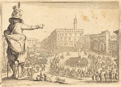 Piazza della Signoria, Florence by Jacques Callot