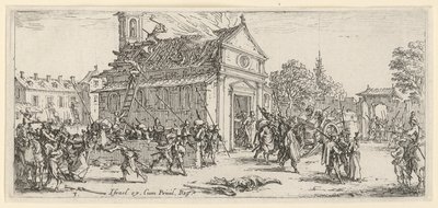 Plundering of a Monastery by Jacques Callot