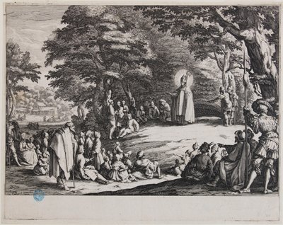 Saint Admond or Saint Nicolas and Saint Séverin (Lieure 406, Meaume 140) by Jacques Callot