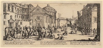 Hospital, Plate 15 from the Series "The Horrors of War" by Jacques Callot