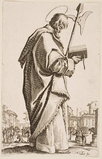 St. Matthias, from the series “The Large Apostles” by Jacques Callot