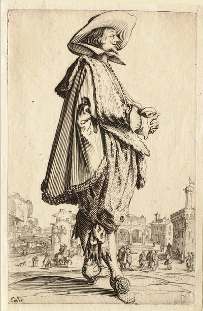 The Gentleman with Clasped Hands by Jacques Callot