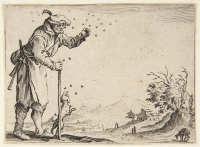 The Peasant Assailed by Bees by Jacques Callot