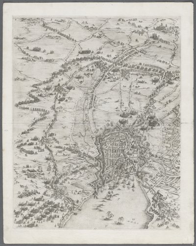 The Siege of La Rochelle: Plate 6 by Jacques Callot