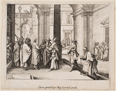 The Tribute Money, from the series "The New Testament" by Jacques Callot