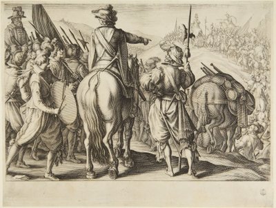 The Troops on the March by Jacques Callot