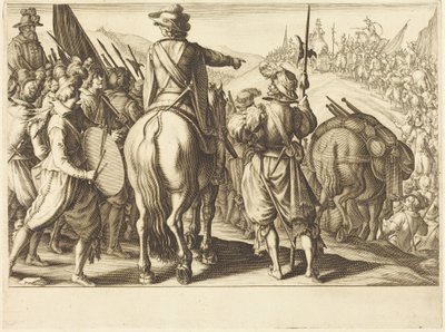 The Troops on the March by Jacques Callot