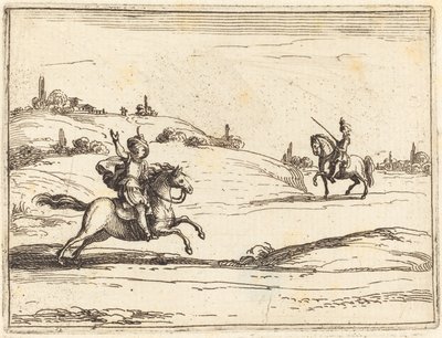 Two Knights by Jacques Callot
