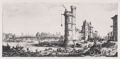 View of the Pont-Neuf, from "The Two Large Views of Paris" by Jacques Callot