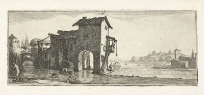 Watermill by Jacques Callot