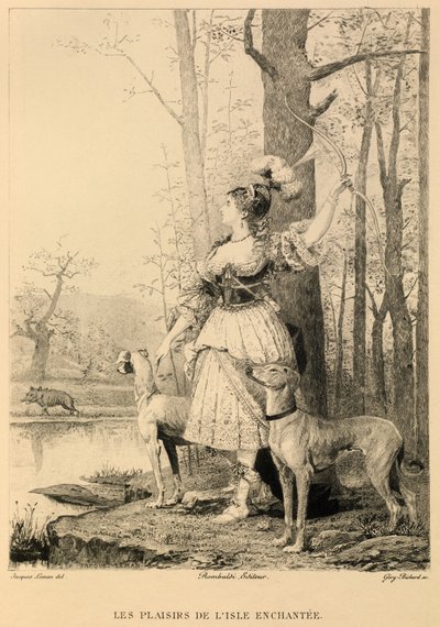 The Pleasures of the Enchanted Island by Moliere by Jacques Edmond Leman