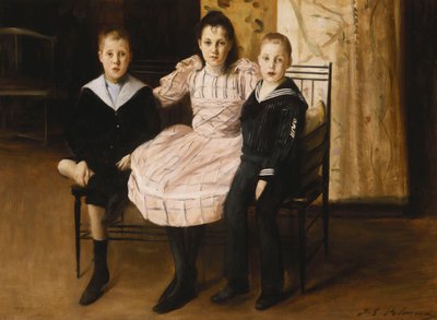 Henry Bernstein and His Brother and Sister, 1892 by Jacques Emile Blanche
