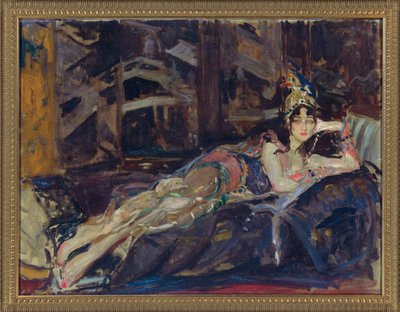Ida Rubinstein as Zobeide in the Ballet Sheherazade by Nicholas Rimsky Korsakov by Jacques Emile Blanche