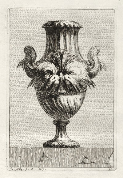 Suite of Vases: Plate 10 by Jacques Francois Joseph Saly