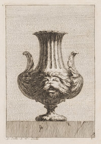 Suite of Vases: Plate 6 by Jacques Francois Joseph Saly