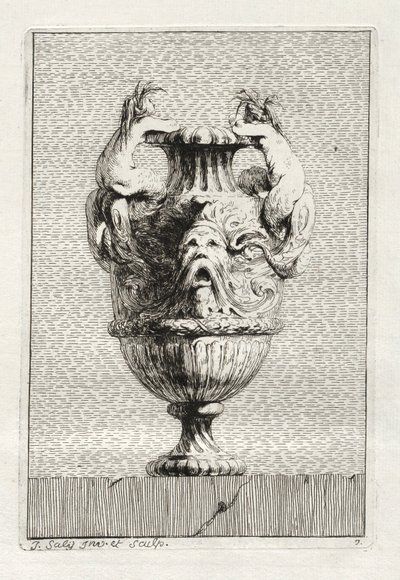 Suite of Vases: Plate 7 by Jacques Francois Joseph Saly