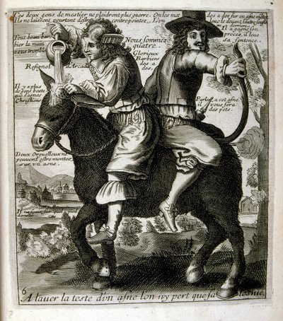 17th century engraved illustration from a collection of proverbs by Jacques Lagniet by Jacques Lagniet