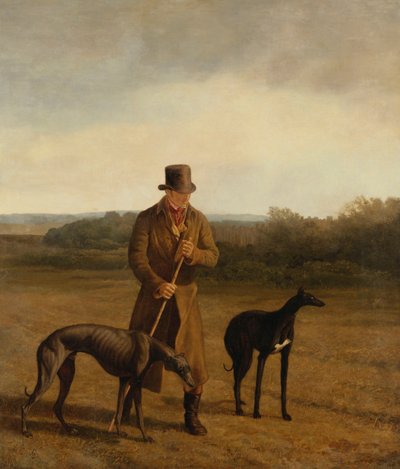 Portrait of Lord Rivers with Two Greyhounds, c.1825 by Jacques Laurent Agasse