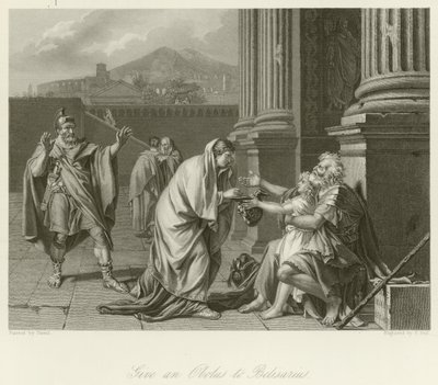 Belisarius Begging for Alms by Jacques Louis David