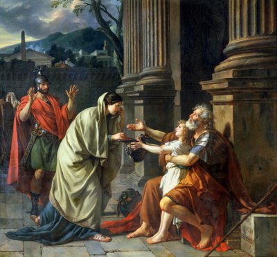Belisarius Begging for Alms, 1781 by Jacques Louis David