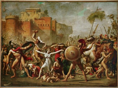The Sabines - The Sabine Women Halting the Battle by Jacques Louis David